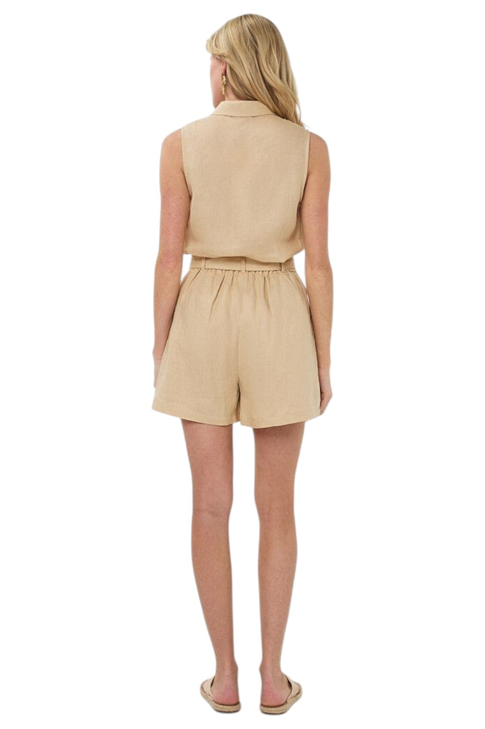 EsQualo SHORTS LINEN Sand