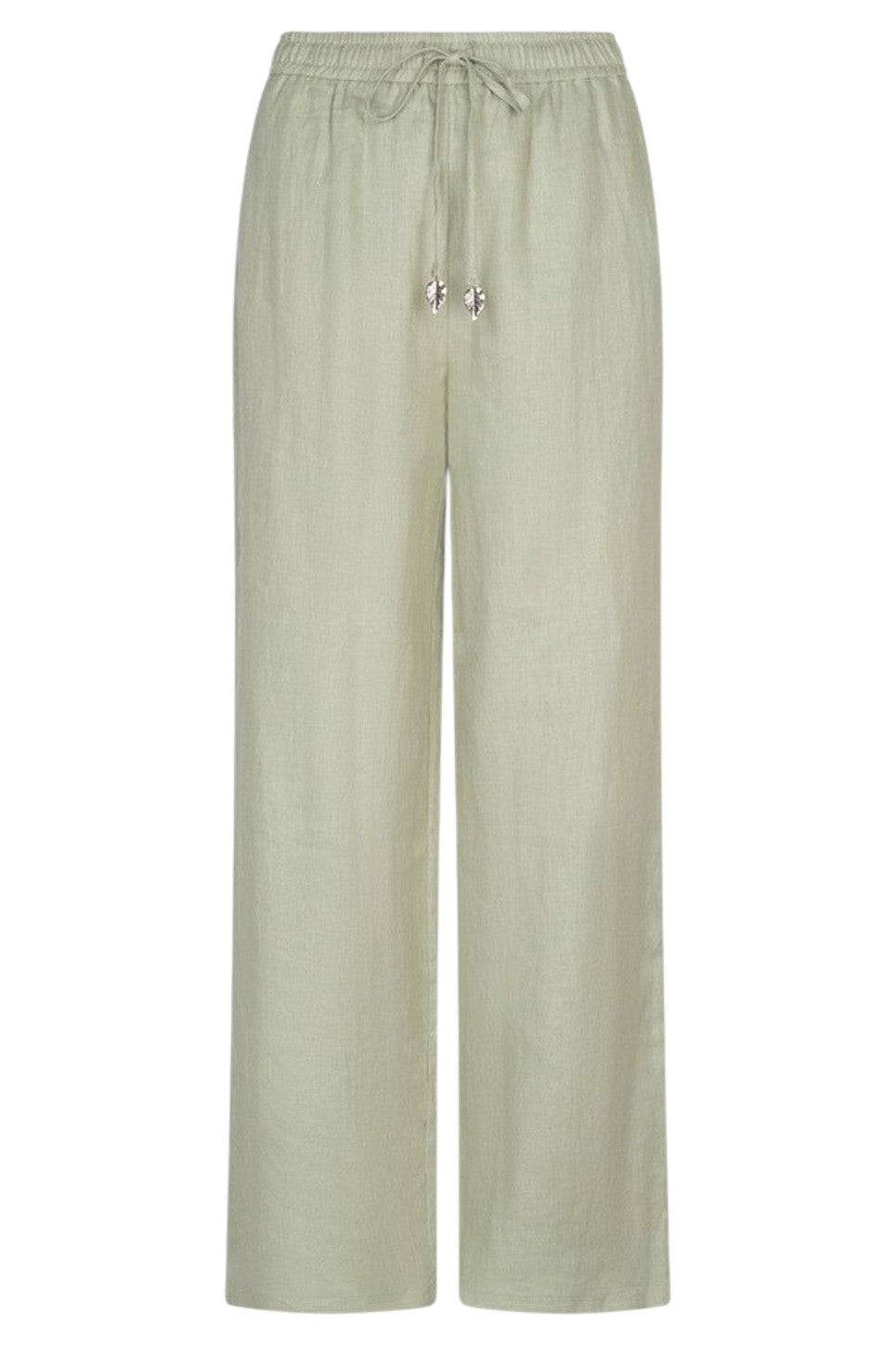 EsQualo TROUSERS LINEN Soft Green
