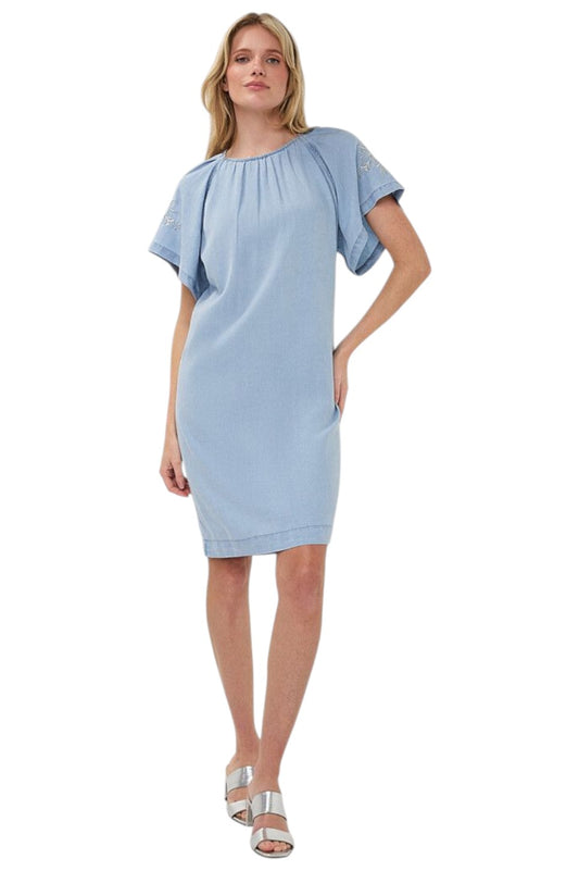 EsQualo DRESS CHAMBRAY Light Blue