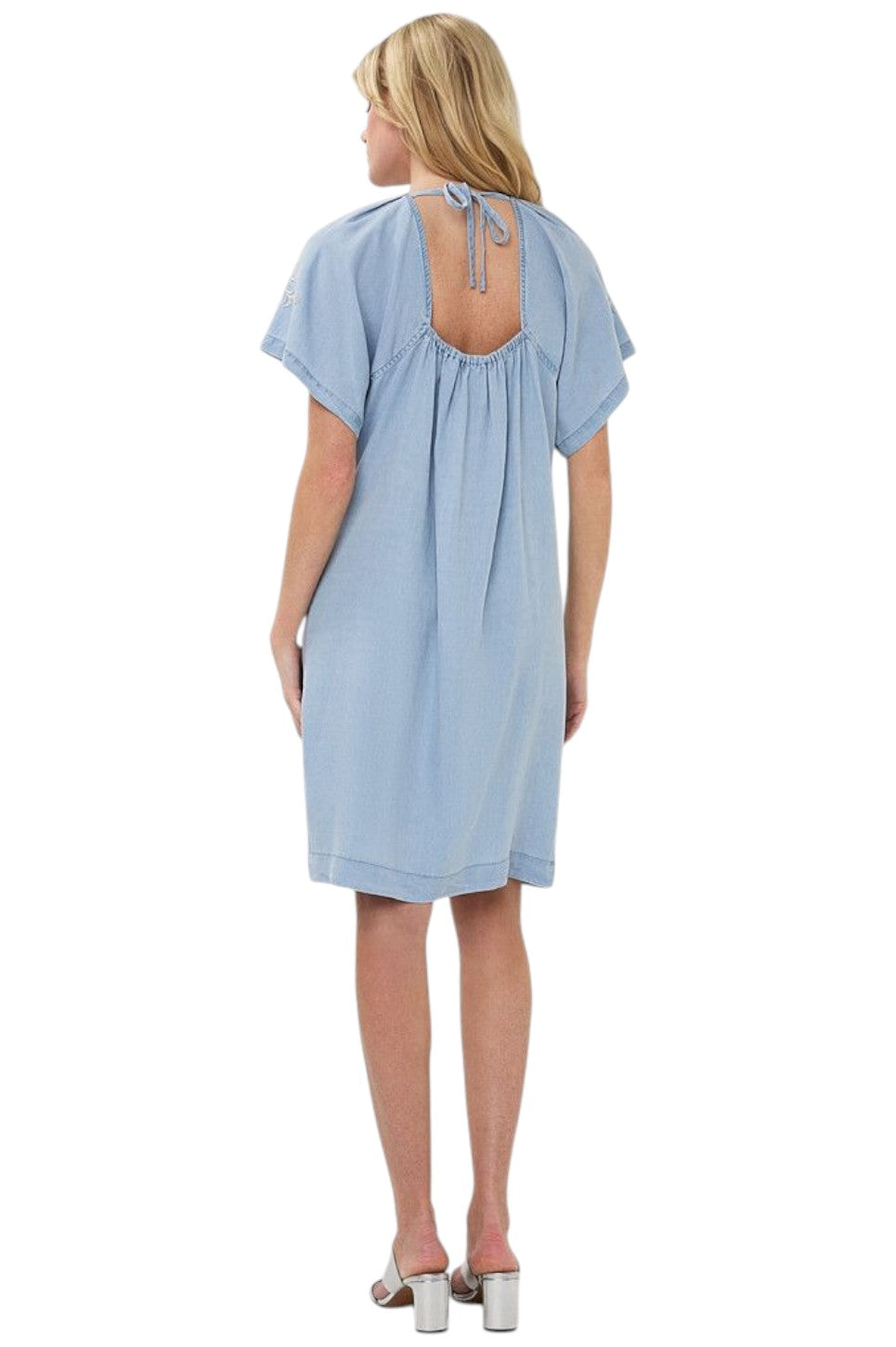 EsQualo DRESS CHAMBRAY Light Blue
