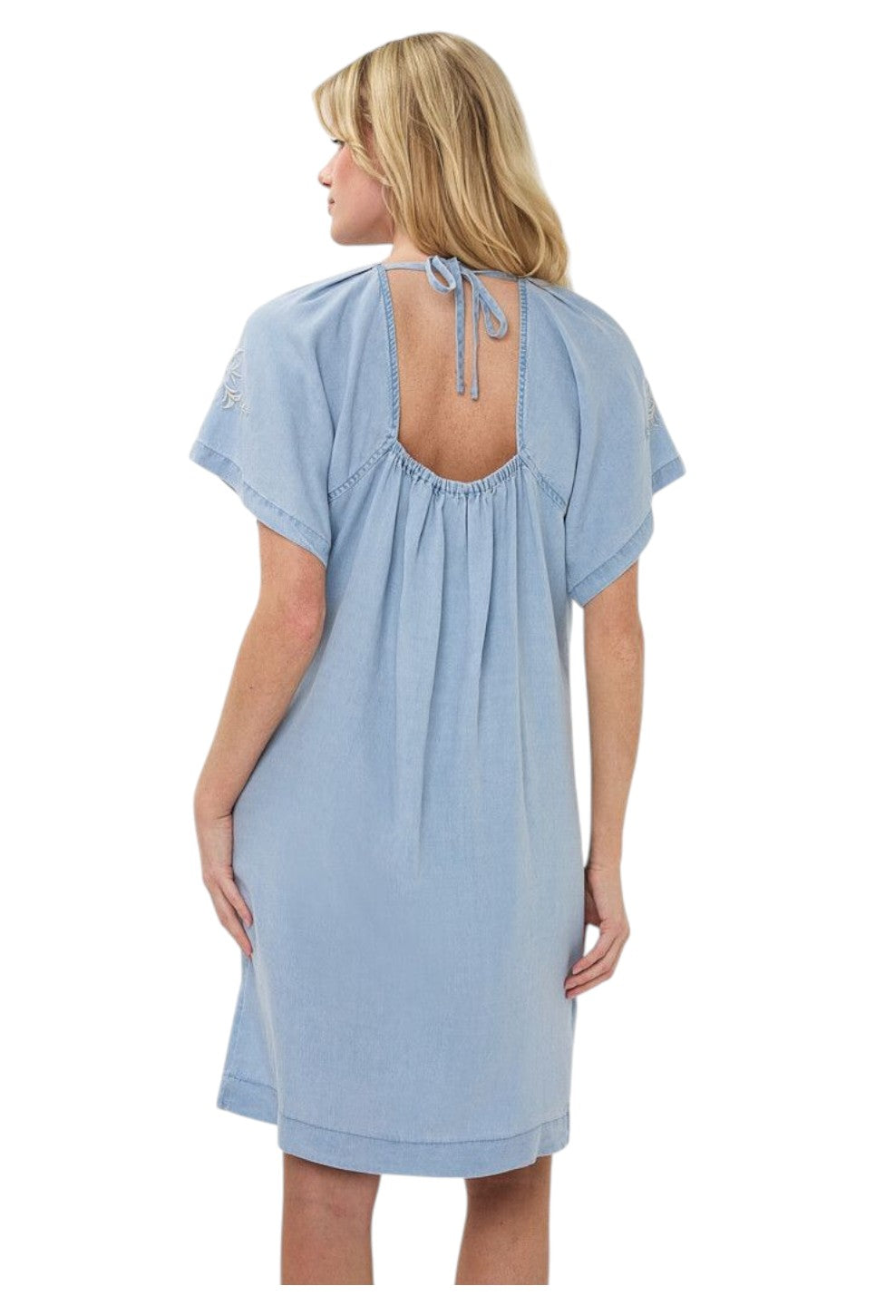EsQualo DRESS CHAMBRAY Light Blue