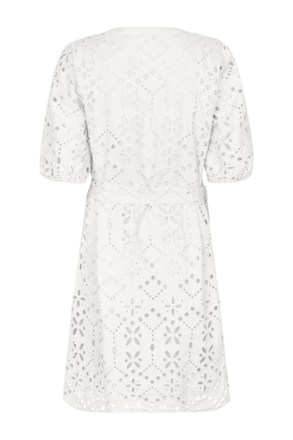 EsQualo Dress Broderie Anglaise Off White