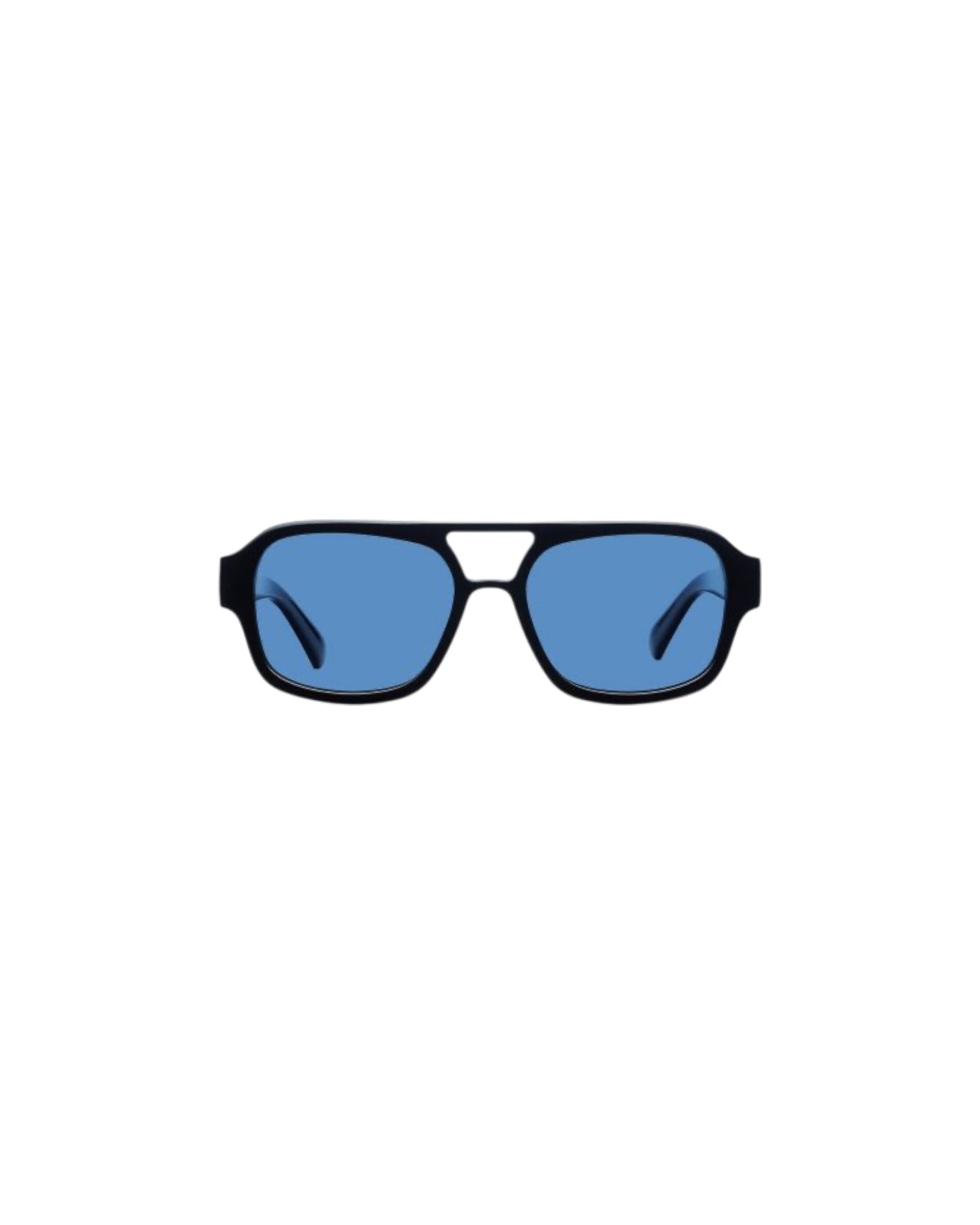 Burt, Geometric sunglasses for men and women black frame UV400 protection