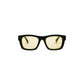 Dean, Rectangular sunglasses yellow lenses UV400 protection