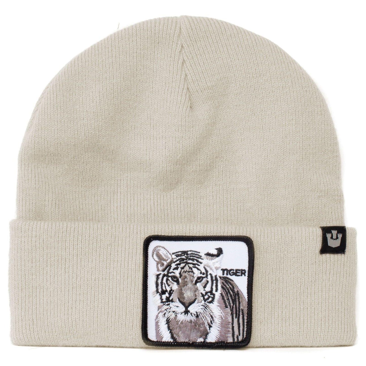 Goorin Bros Hot Tiger Winter Cap in White, Tiger