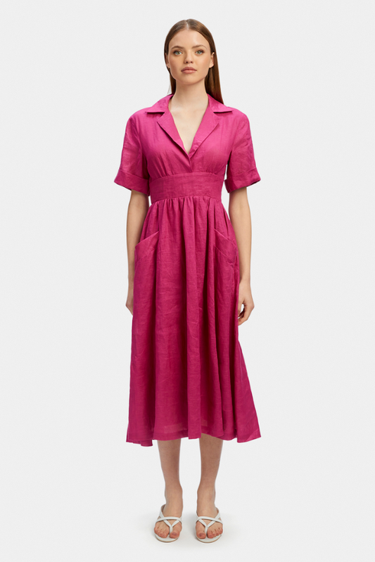Hazel Linen Shirt Dress