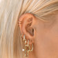 Chain Link Huggies- Gold