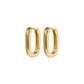 Chain Link Huggies- Gold