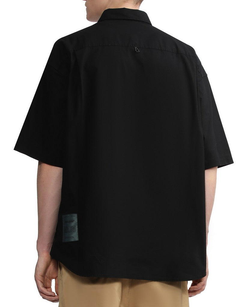 Men's - Pocketed Short Sleeve Shirt in Black