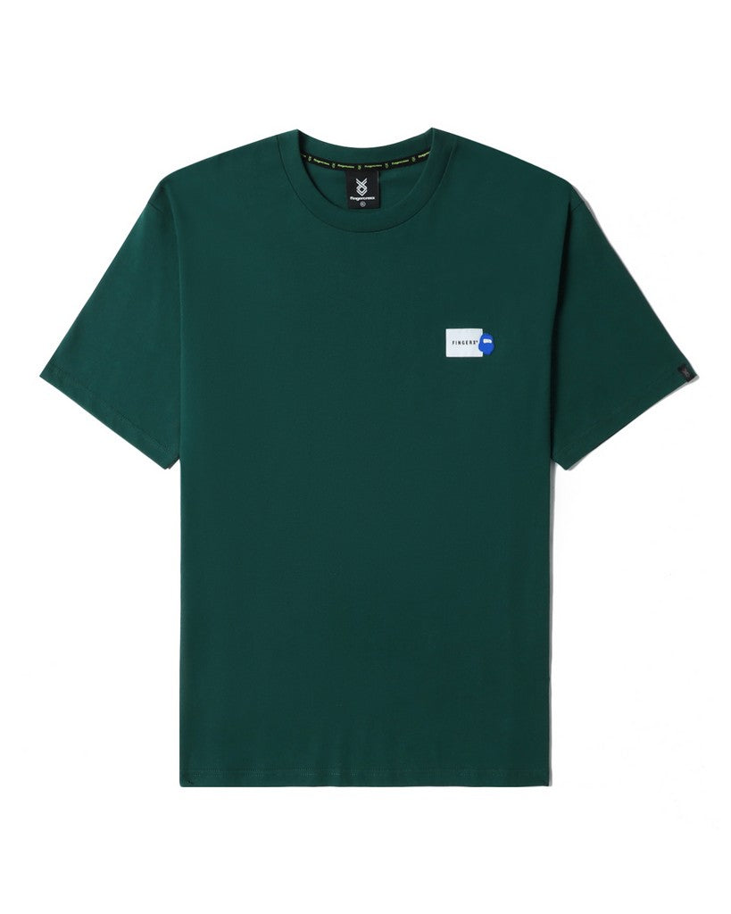 Men's - Relaxed Logo Patch T-shirt in Dark Green