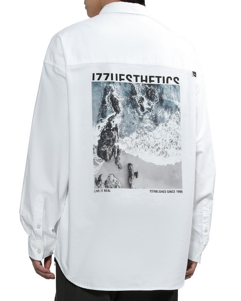 Izzue Men's Long Sleeve Shirt in White Color
