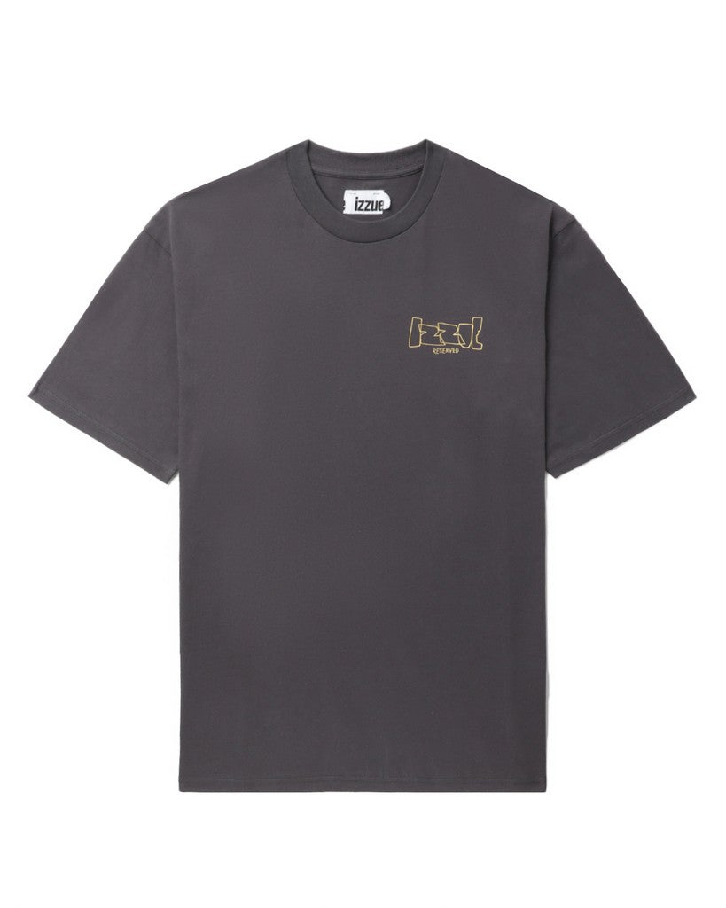 Izzue Men's Short Sleeve T-Shirt in Charcoal color
