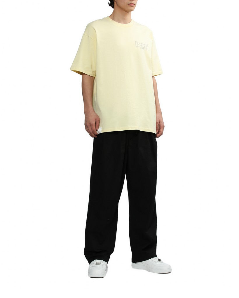 Izzue Men's Short Sleeve T-Shirt in Light Yellow color