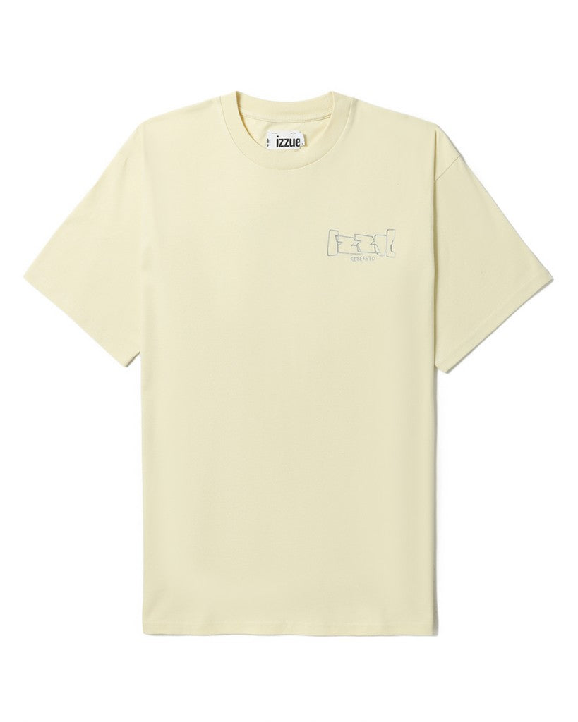 Izzue Men's Short Sleeve T-Shirt in Light Yellow color