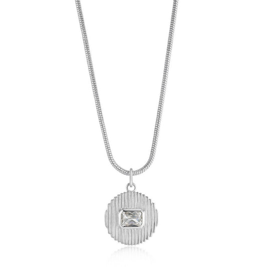 Le Signe Pendant Necklace- Silver