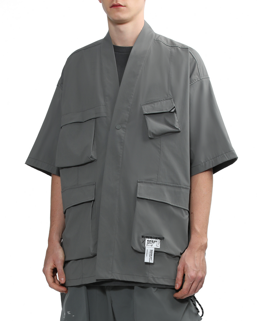 Men's Multipocket Shirt in Grey