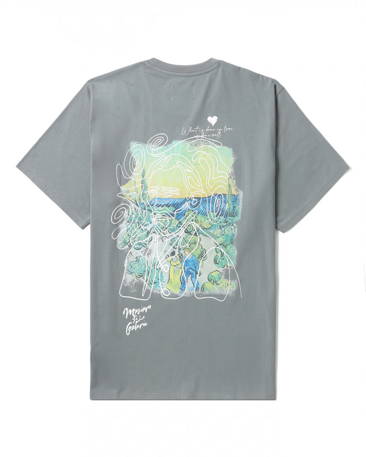 Men's Van Gogh T-shirt in Grey