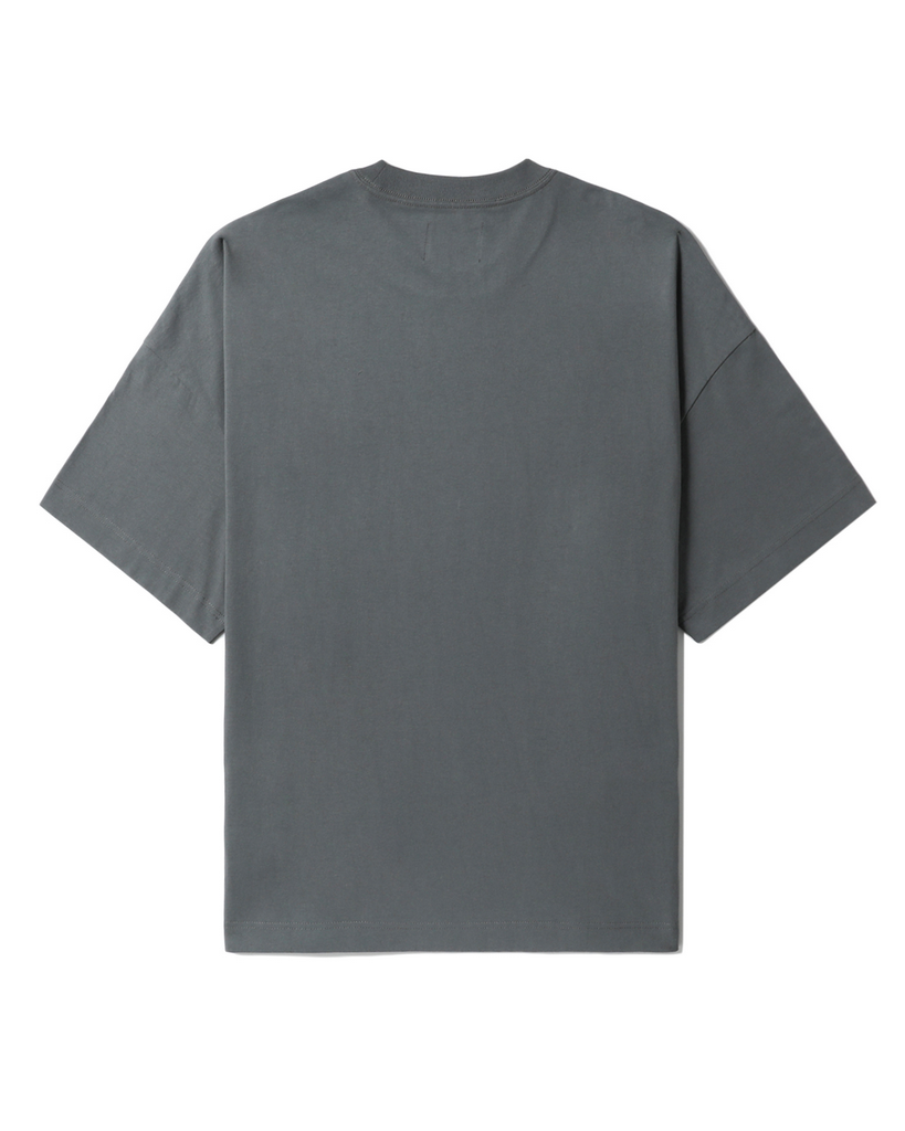 Men's Half Sleeve Pocketed T-shirt in Dark Grey