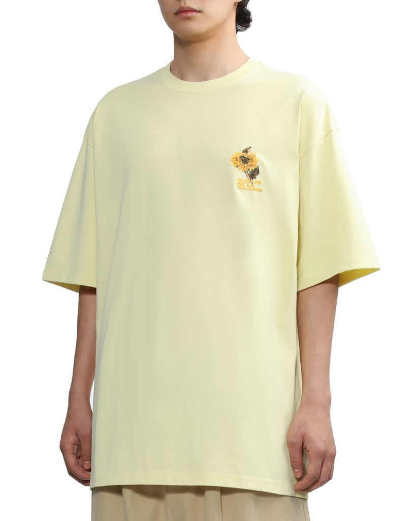 Men's Graphic Print T-shirt in Yellow