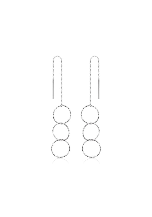 Three Cut Links Earrings - ER023