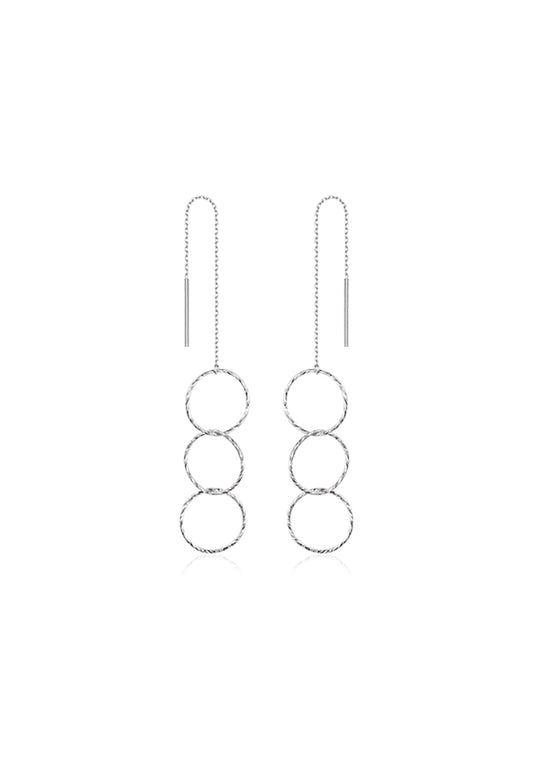 Three Cut Links Earrings - ER023
