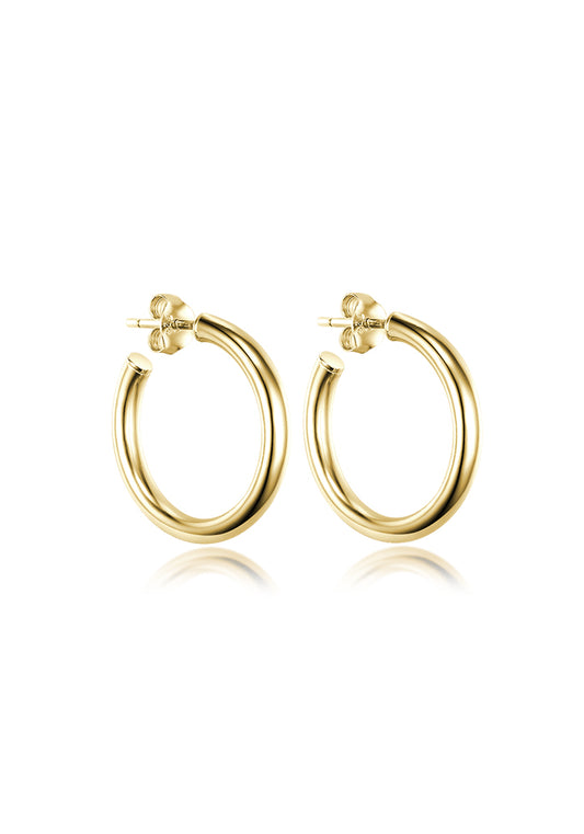 Women Golden Hoops 30mm - ER046G-3