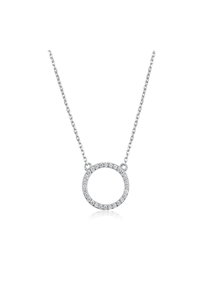 Women's 10mm Circle Necklace - P011
