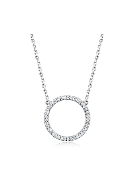 Women's 15mm Circle Necklace - P048-15