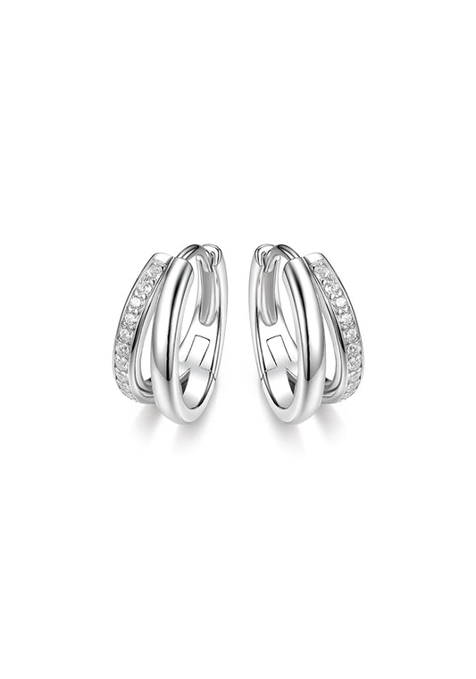 Women's Double Line Earrings - ER174