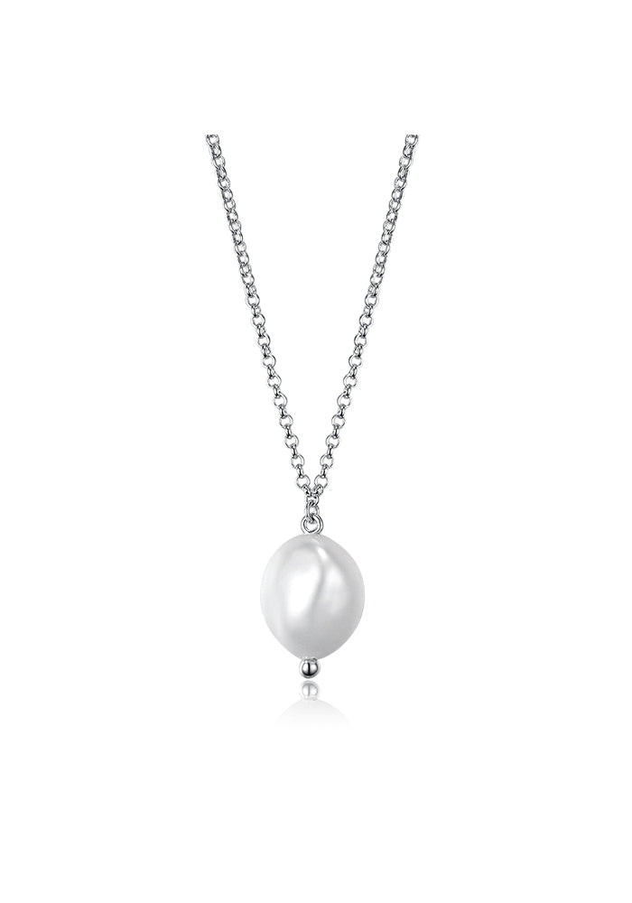 Women's Natural Baroque Pearl Necklace - P096