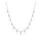 Women's Silver Stones Necklace - P007-35