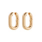 XL Chain Link Hoops-Gold
