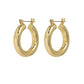 Baby Amalfi Tube Hoops-Gold