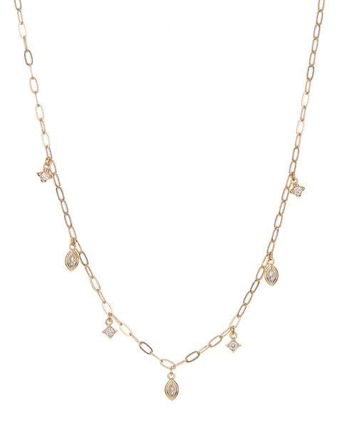 Bezel Charm Shaker Necklace