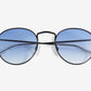 Lennon, Round sunglasses for men and women blue lens UV400 protection
