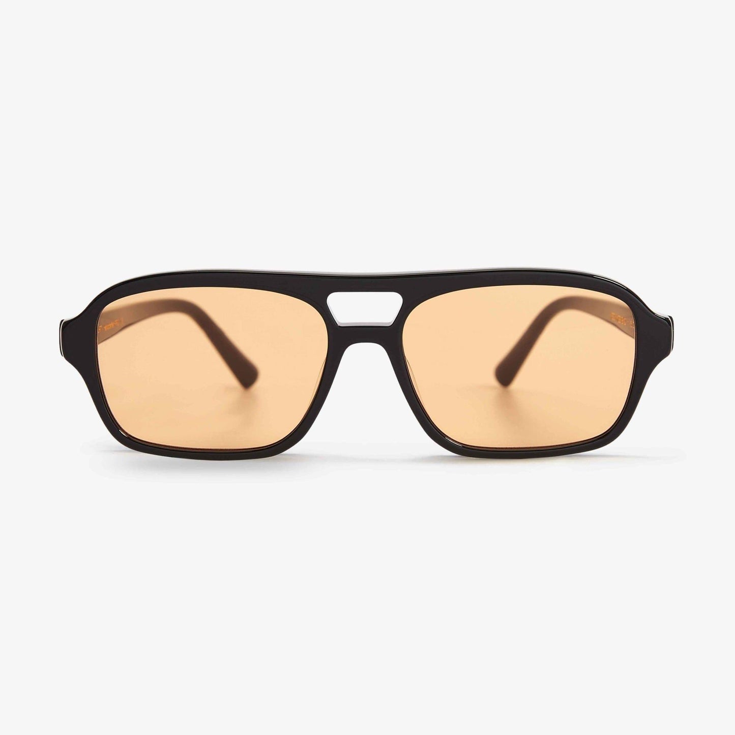 Burt, Geometric sunglasses for men and women orange lens UV400 protection
