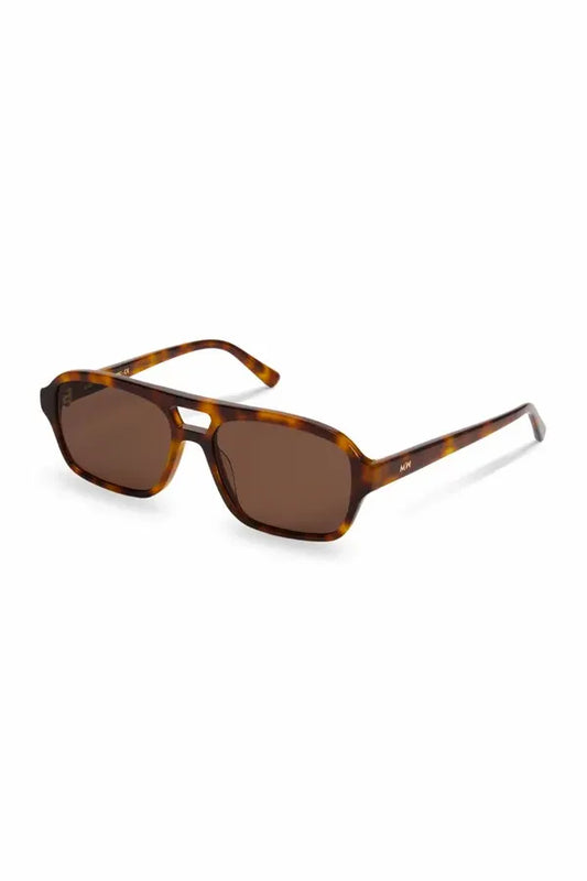 Burt Tortoise, Geometric sunglasses for men and women brown lens UV400 protection