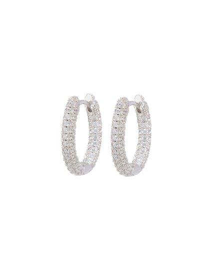 Pave Amalfi U Hoops-Silver