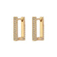 Pave Mini Boxer Hoops-Gold