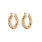 Quilted Baby Amalfi Hoops-Gold