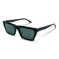 Corey, Rectangular sunglasses for men and women green lens UV400 protection