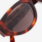Audrey, oval contured sunglasses for men and women with brown lens UV400 protection