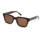 Dean, Rectangular sunglasses for men and women brown lens UV400 protection