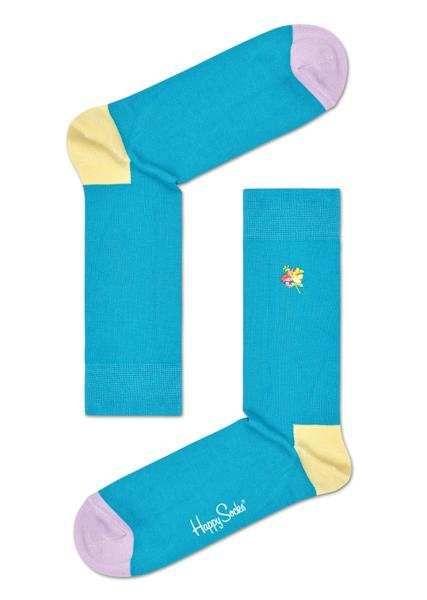 Embrodiery Hibiscus Sock For Men