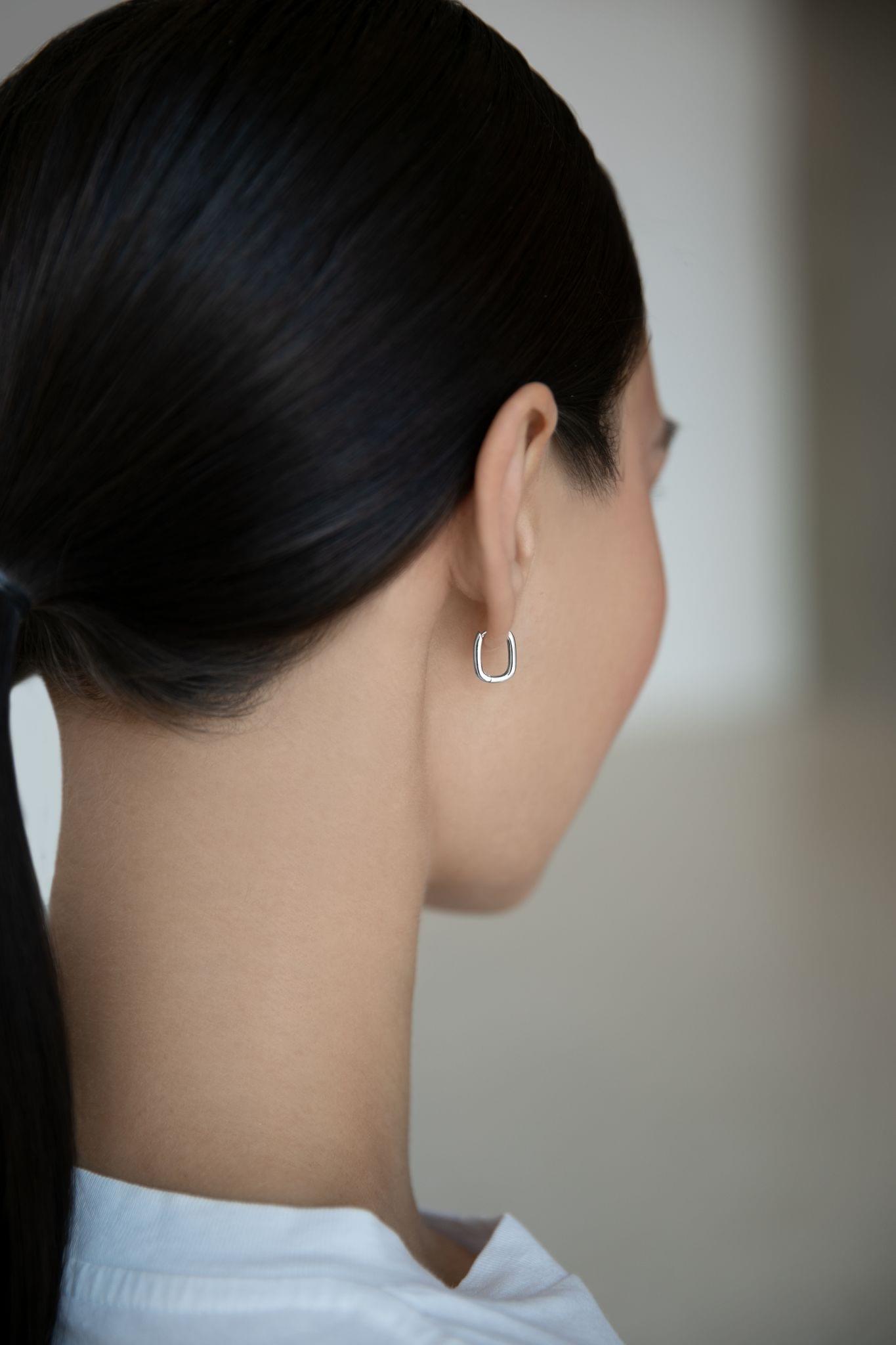 Women's Silver Earrings 12mm - ER181-12