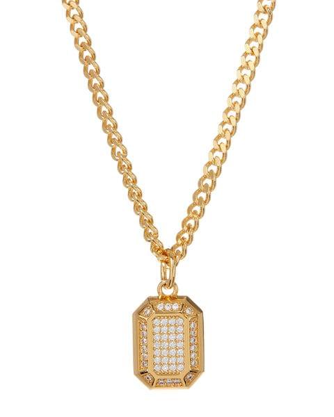 LUV AJ Faceted Diamond Pendant - Gold