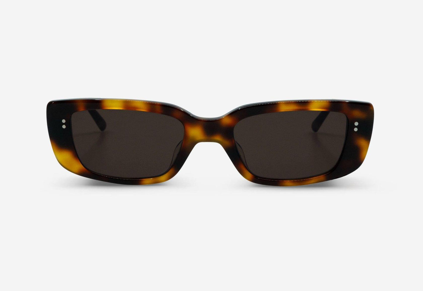 Grace, Rectangular sunglasses for men and women brown lens UV400 protection