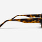 Grace, Rectangular sunglasses for men and women brown lens UV400 protection