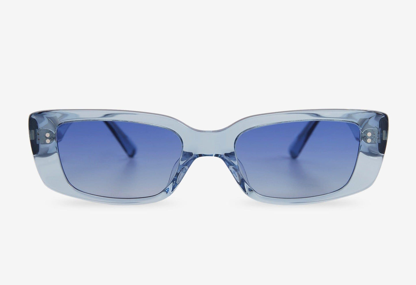 Grace, Rectangular sunglasses for men and women blue lens UV400 protection