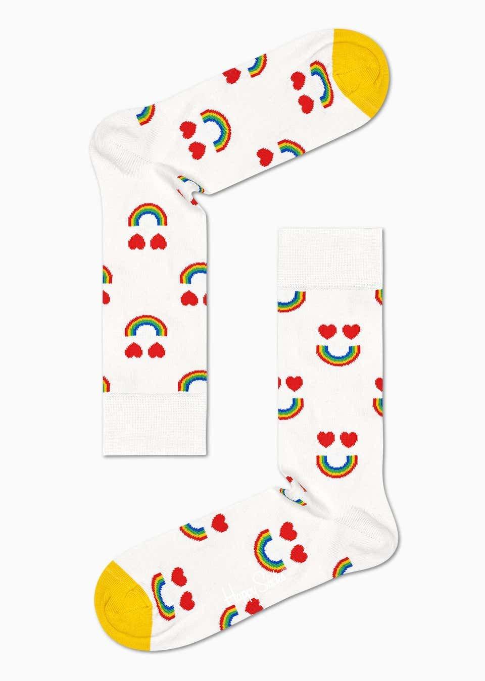 Happy Rainbow Sock